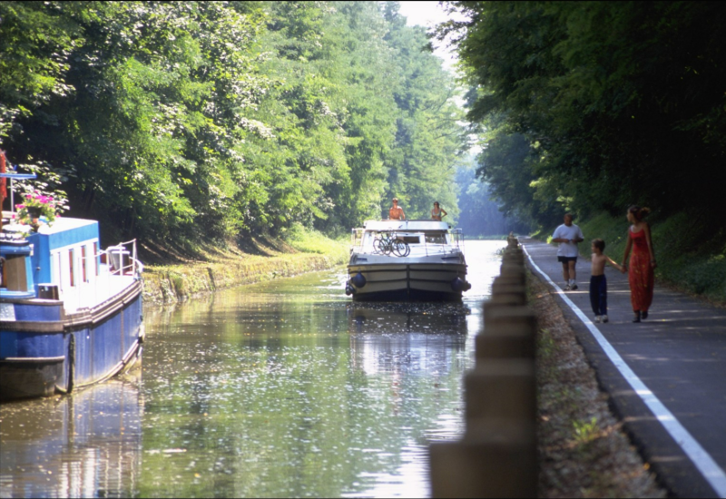 Canal du Centre bij Chagny gesloten