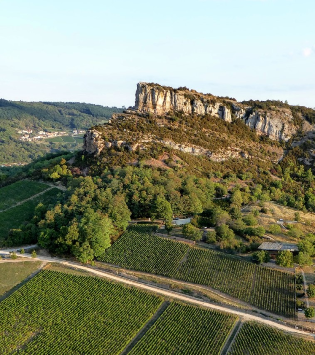 Naar de top van de Rots van Solutré