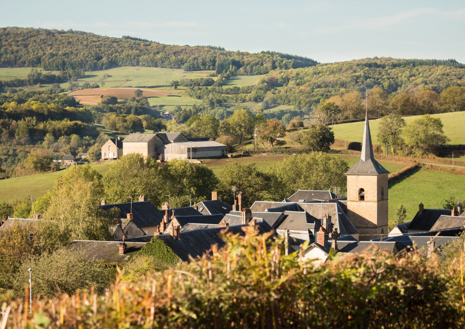 Vallei van de Dragne vanuit Villapourçon