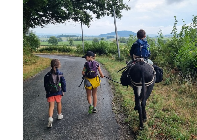 Wandelen met de ezels van Vincent