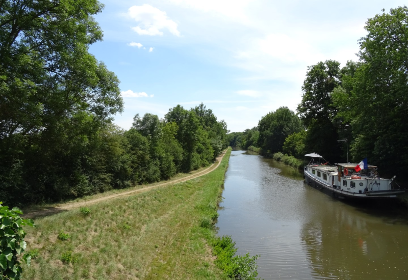 Toeristische kaart Kanaal van Roanne naar Digoin